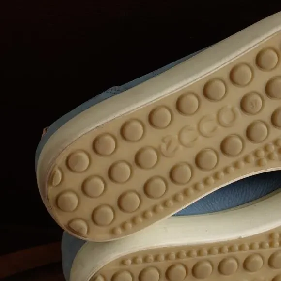 Ecco Sneakers Womens SZ EU 37 US 6 Blue Soft 7 Comfort Walking Casual Low Shoes - Picture 10 of 14